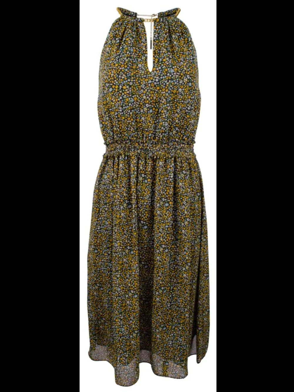 Michael Kors Women's Floral Chain-Neck Shift Dress Size 4